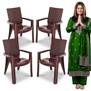 MAHARAJA Heavy Duty Plastic Arm Chair for