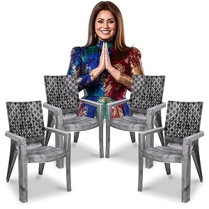 MAHARAJA Heavy Duty Plastic Chairs for Home