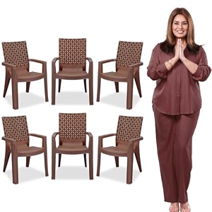 MAHARAJA Heavy Duty Plastic Arm Chair for