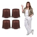 MAHARAJA Neo Plastic Sitting Stool for Indoor Or Outdoor | Kitchen & Living Room (Brown, Pack of 4 (14 inch))