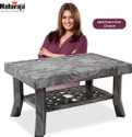 MAHARAJA Polo Plastic Table for Home Plastic Center Table for Living Room Plastic table Plastic 4 Seater Dining Table (Finish Color - Silver, DIY(Do-It-Yourself))