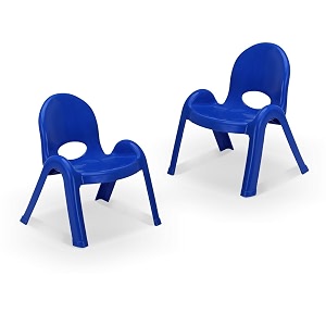 maharaja tommy plastic chair for kids set of 2  strong durable amp portable study chairs  virgin material kids chairs for 2 to 8 years  stackable school chair blue