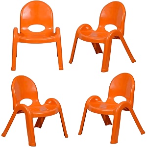 maharaja plastic chair for kidsstackable school chair study chair for kids - orangeage 2-8 years