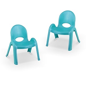 maharaja plastic chair for kidsstackable school chair study chair for kids - greenage 2-8 years