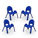 MAHARAJA Plastic Chair for Kids,Stackable School Chair, Study Chair for Kids - Blue(Age 2-8 Years)
