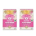 Maharishi Ayurveda Organic Certified Active Woman Herbal Tea | Blend with Shatavari, Ashoka, Rose Petals &amp; Liquorice | For Hormonal Imbalance | 20 Tea Bags (30g) | Pack of 2