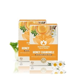 maharishi ayurveda organic certified honey chamomile 20 tb - 30g pack of 2