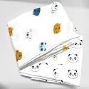 Baby Blankets NewBorn Combo Pack Summer Blanket Ultrasoft Single Blanket Super Soft Ac Room Blanket for Multiuse skin friendly 120x120 Cm multipanda &amp; normalpanda, cotton| TC - 400