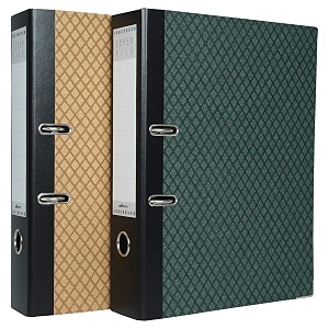 mahavir premium  2d lever arch file  foolscap size 216mm x 343mm 85inch x 135inch  70mm 275 inch nickel plated clip  vinyl coated cover material amp rado lock  pack of 2  red  blue