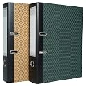 Mahavir Premium – 2D Lever Arch File – Foolscap Size (216mm x 343mm) (8.5inch x 13.5inch) – 70mm (2.75 inch) Nickel Plated Clip – Vinyl Coated Cover Material &amp; Rado Lock – Pack of 2 – (Red + Blue)