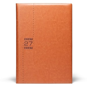 mahavir premium diary 2027 - a4 size - tan brown