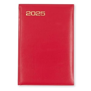 mahavir standard diary 2026  a5 size  one-day-to-a-page new year diary with thumb-cut indexes  424 pages  vinylacrylic coated cover material  red