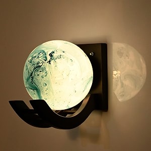 mahganya industries designer home decorative modern wall lamp for living room bedside bedroom decorative light for indoor application without bulb round lamp wall lamp04