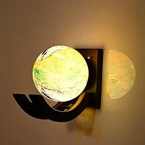 mahganya industries designer home decorative modern wall lamp for living room bedside bedroom decorative light for indoor application without bulb round lamp wall lamp03