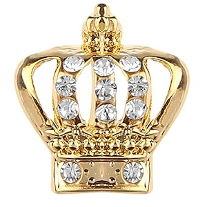 mahi elegant crystal crown brooch suit collar accessories brooch for men pabp1101044gpr