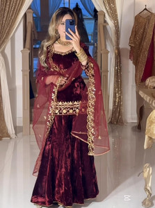 Mahi Fashion Women Kurta Sharara Attached Dupatta