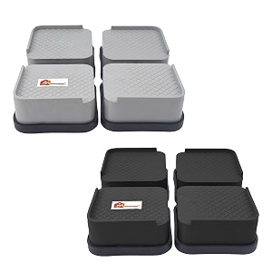 refrigerator stands square shape washing machine stand fridge stand washer dryer furniture riser stand pads legs4 piece with rubber multi colour