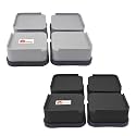 Refrigerator Stands Square Shape Washing Machine Stand Fridge Stand Washer Dryer Furniture Riser Stand Pads Legs(4 Piece) with Rubber Multi Colour