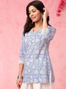 Mahiras Comfort Women Floral Print A-line Kurta