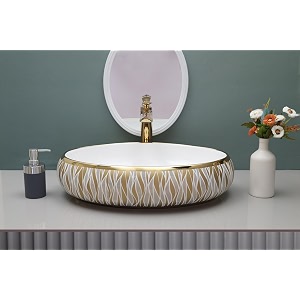 ceramic tabletop wash basin designer ceramic counter top wash basinsink for bathroom and livingroom 24 x 17 x 55 inch g2207