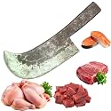 Mahiyash Premium Forged Butcher Cleaver Chopper Knives/Heavy Duty Meat Cleaver/High Carbon Iron Steel Bone Cutting Knives | Sharp Blade Knife for Cutting Meats | Urukku Knife 10.5Inches