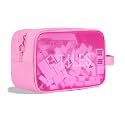 Mahjong Tile Bag with Zipper,Fit 166 Tiles (1.2"), Rose Red