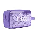 Mahjong Tile Bag with Zipper,Holds 166 Tiles (1.2"), Purple