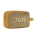 Mahjong Tile Bag with Zipper,Holds 166 Tiles (1.2"), Gold