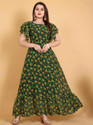 Mahudi Printed Georgette Anarkali Kurta for Women