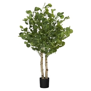 maia shop - 3ft 5in artificial eucalyptus tree - indoor faux plant