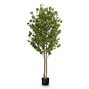 Maia Shop - 5ft Artificial Eucalyptus Tree - Faux Indoor Plant