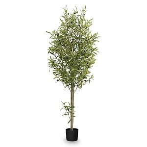 maia shop artificial olive tree 150 cm for home and office decoration hyper-realistic decorative artificial plant with natural trunk