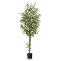 Maia Shop Artificial Olive Tree, 150 cm for Home and Office Decoration. Hyper-realistic Decorative Artificial Plant with Natural Trunk