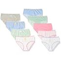 Maidenform Girl Girls' Cotton Brief Underwear (9 Pack)