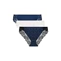 Maidenform Women's Underwear Tangas Pack, 3-Pack, Lace Tanga Underwear Women Pack, Cheeky Smooth & Soft Panties for Women