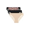Maidenform Women's Underwear Tangas Pack, 3-Pack, Lace Tanga Underwear Women Pack, Cheeky Smooth & Soft Panties for Women