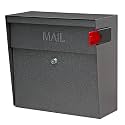 Mail Boss Metro Heavy Duty Locking Wall Mount Mailbox, Galvanized Steel