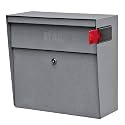 Mail Boss Metro Heavy Duty Locking Wall Mount Mailbox, Galvanized Steel
