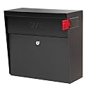 Mail Boss Metro Heavy Duty Locking Wall Mount Mailbox, Galvanized Steel