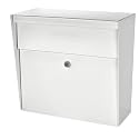 Mail Boss Metro Heavy Duty Locking Wall Mount Mailbox, Galvanized Steel