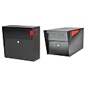 Mail Boss Locking Security Mailboxes Bundle | Metro + Curbside, Black, Large