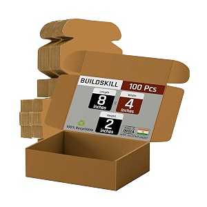 mailer box 8x4x2 pack of 100 brown