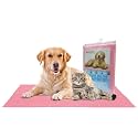 Pet Dry Sheet Large- Pink | Size-140Cm X100Cm | for All Pets | Waterproof Reusable Pee Pads for Dogs | Cat Mat | Washable Pet Dry Sheet | Training Pads for Dogs | Odor Remover | Quick Dry