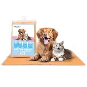 pet dry sheet small- coral  size-70cm x 50cm  for all pets  waterproof reusable pee pads for dogs  cat mat  washable pet dry sheet  training pads for dogs  odor remover quick dry