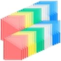 Maitys 100 Pack Binder Pockets 3 Ring, Letter Size 8.5x11,Fresh Color
