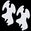 Maitys 2 Pcs Airbrush Curves Stencils, White Art Painting Templates