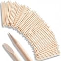 Maitys 200 Pcs Orangewood Cuticle Pusher Sticks, 2.95 Inch Double Sided
