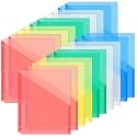Maitys 30 Pack Binder Pockets 3 Ring, Letter Size 8.5x11,Candy Color