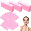 Maitys 400 Pieces Eyebrows Wax Strips, 0.39 x 1.97 Inch, Pink