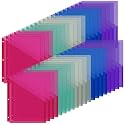 Maitys 50 Pack Binder Pockets 3 Ring, Letter Size 8.5x11,Dark Color